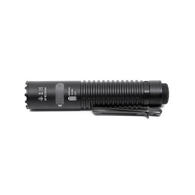 Flashlight E21 rechargeable, compact, 2000 lumens, 322 meters, IP68 BLACK