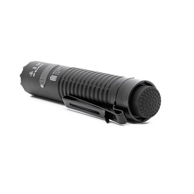 Flashlight E21 rechargeable, compact, 2000 lumens, 322 meters, IP68 BLACK