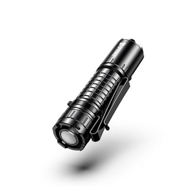 Flashlight E2R rechargeable BLACK