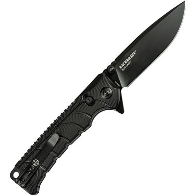 Folding Knife BACKDRAFT Fine Edge BLACK