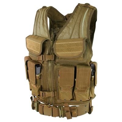ELITE TACTICAL Tactical Vest - COYOTE BROWN