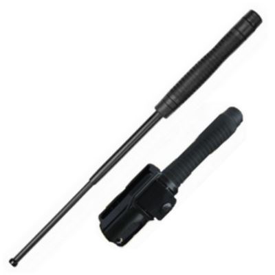 Telescopic baton 45cm/18 "hardened BLACK ergonomic handle