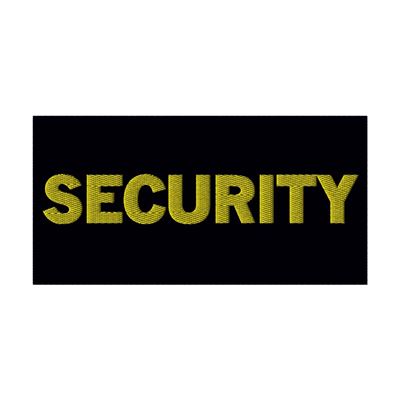 Patch SECURITY YELLOW thread VELCRO