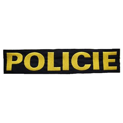 POLICE big black patch with yellow thread VELCRO