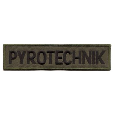 PYROTECHNIK small patch OLIVE