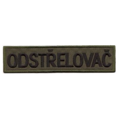 Patch ODSTRELOVAC (Sniper) - OLIVE velcro