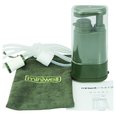Outdoor Water Filter MINIWELL OLIVE