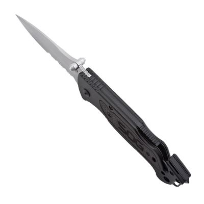 Folding knife ESCAPE Serrated BLACK