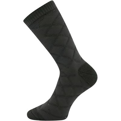 Thick double-layer merino FORCE socks with silver ions GREEN