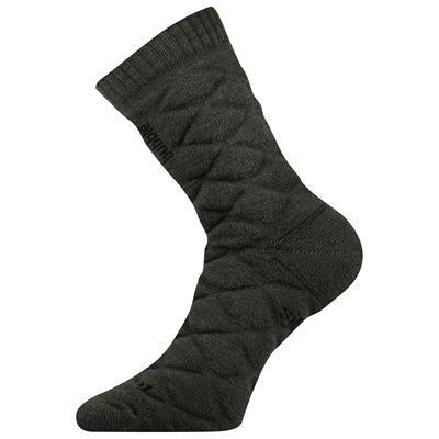 Thick double-layer merino FORCE socks with silver ions GREEN