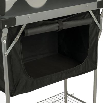 STEEL KITCHEN CAMPING STAND & CUPBOARD