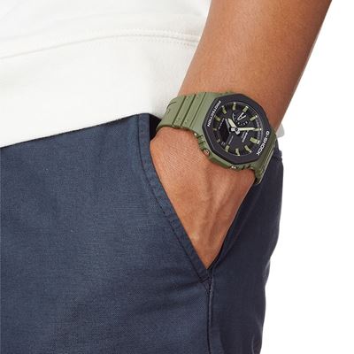 Men's sports watch GA-2110SU-3A OLIVE GREEN