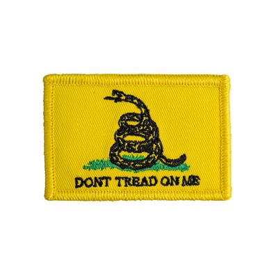 DON´T TREAD ON ME Flag with Velcro YELLOW