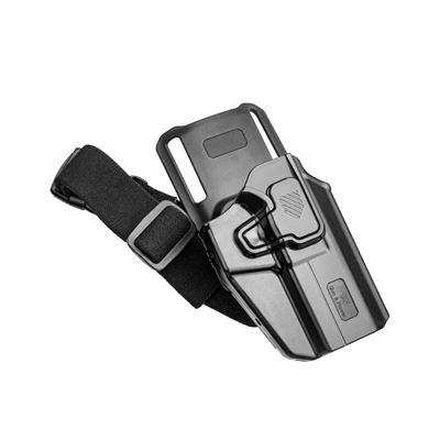 Universal OWB Holster UNI PRO with Safety Strap RIGHT-HANDED BLACK  GF-POUNIBR 3