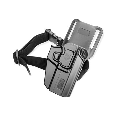 Universal OWB Holster UNI PRO with Safety Strap RIGHT-HANDED BLACK  GF-POUNIBR 5