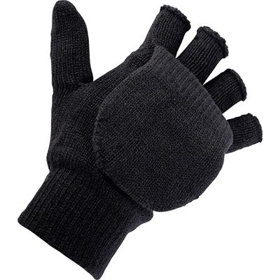 Combined Thinsulate ™ gloves knitted BLACK