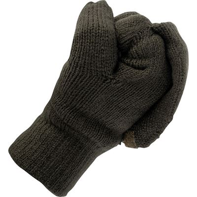 Combined Thinsulate ™ gloves knitted OLIVE
