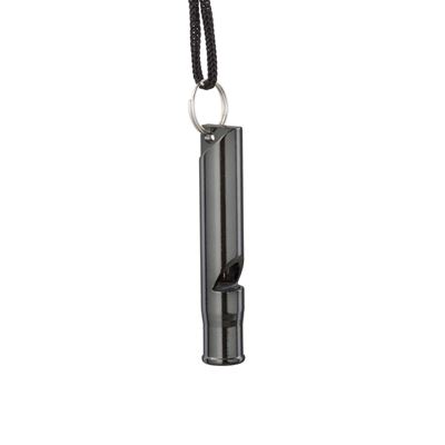 Survival Whistle Aluminum BLACK