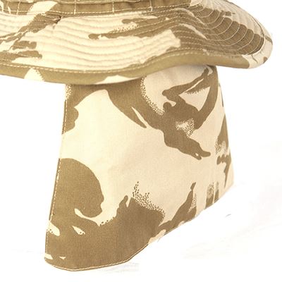 BRITISH hat with visor neck DPM DESERT