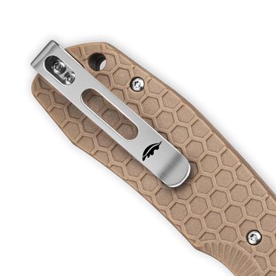 Folding Knife CROSSBOLT Lock Tan FRN HONEY BADGER KNIVES HB6002 3