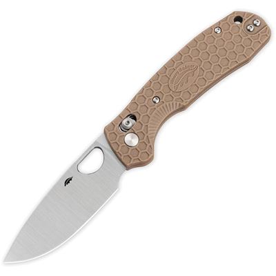 Folding Knife CROSSBOLT Lock Tan FRN