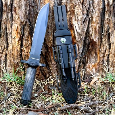 Next Gen. Survival Knife with Sharpener & Firestarter