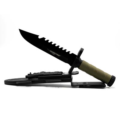 Plain EdgeNext Gen. Survival Knife with Sharpener & Firestarter TAN