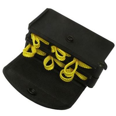 Case 6-piece rotary textile handcuffs BLACK