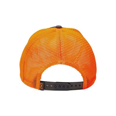 Trucker cap ORANGE horizontal logo WILEY X GREY/ORANGE WILEY X J914-W 3