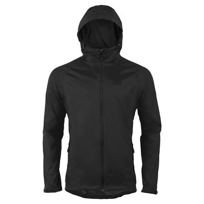 STOW & GO waterproof jacket with hood foldable BLACK