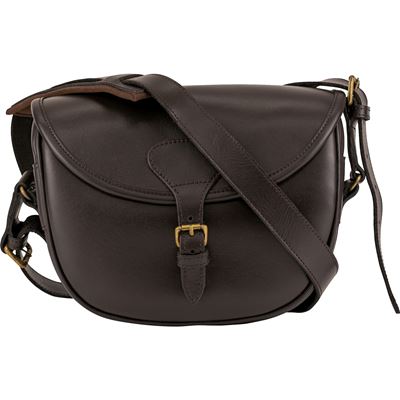 Leather Cartridge Bag DARK BROWN