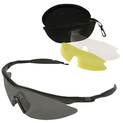 Shooting glasses PRO-SPORT in case 3 pieces of glass