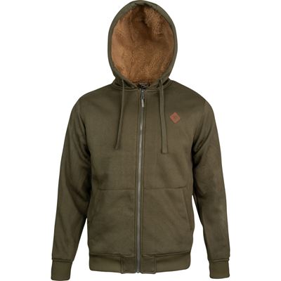 Yakka zip-up hoodie with fur trim OLIV