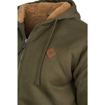 Yakka zip-up hoodie with fur trim OLIV