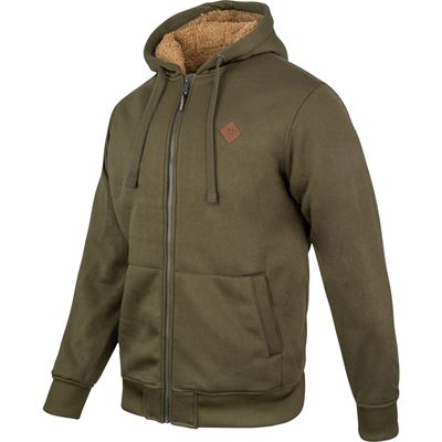 Yakka zip-up hoodie with fur trim OLIV
