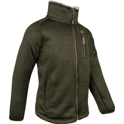 Junior Scandinavian Fleece Jacket GREEN