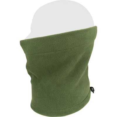 Fleece neck warmer with downloading OLIVE