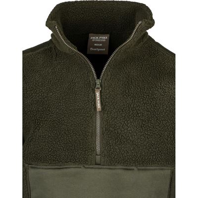 Sherpa Fleece Pullover DARK OLIVE