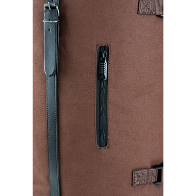 Backpack FOLD TOP Canvas BROWN