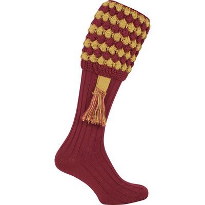 PEBBLE Knee Socks BURGUNDY size 8 -11