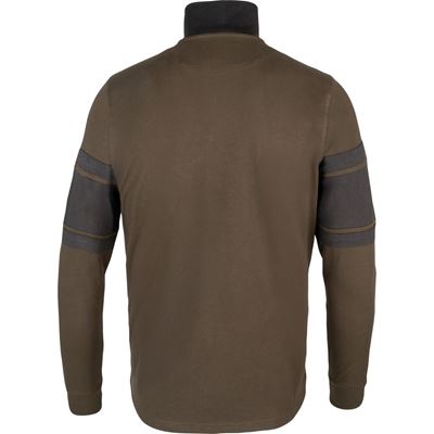 Half Zip Contrast Sweatshirt GREEN