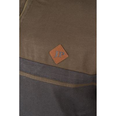 Half Zip Contrast Sweatshirt GREEN