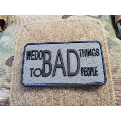 Patch WE DO BAD THINGS velcro FOLIAGE/BLACK
