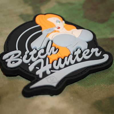 Patch BITCH HUNTER plastic dark color