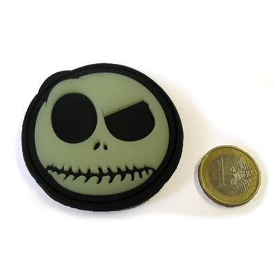 Patch NIGHTMARE SMILEY plastic GLOW IN THE DARK