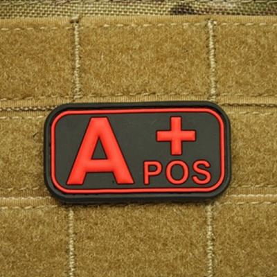 Patch blood and POS plastic black / red