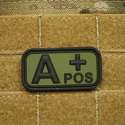 Patch blood and POS plastic OLIVE