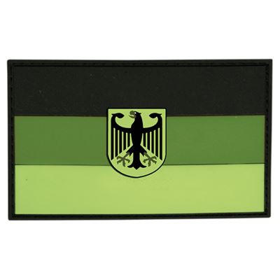 Patch GERMAN flag rubber velcro GREEN