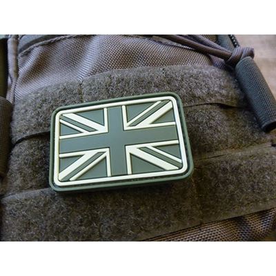 Great Britain Flag Velcro Patch GREEN