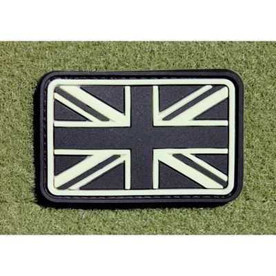 Great Britain Flag Velcro Patch GLOW IN THE DARK
